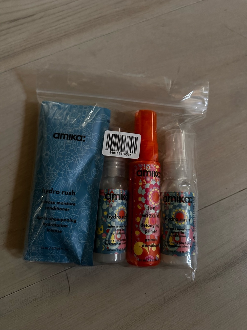 Amika Hydro Rush Travel Hair Care Kit